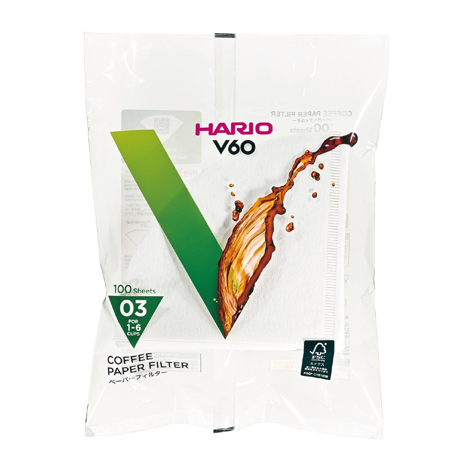 (未使用･未開封品)　HARIO(ハリオ)　V60用ペーパーフィルター 03W 100枚　VCF-03-100W　10個セット 0pbj0lf V60用ペーパーフィルター03 W 100枚 – HARIO NETSHOP