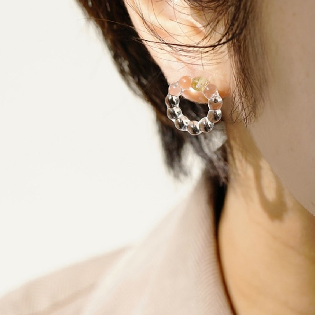 【★完売必至★】ELISABETTA FRANCHI ☆ マイクロピアス wrinkle series pierce(single) | AcuteAccent