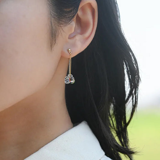イイダ傘店 ピアス ブルーベリー