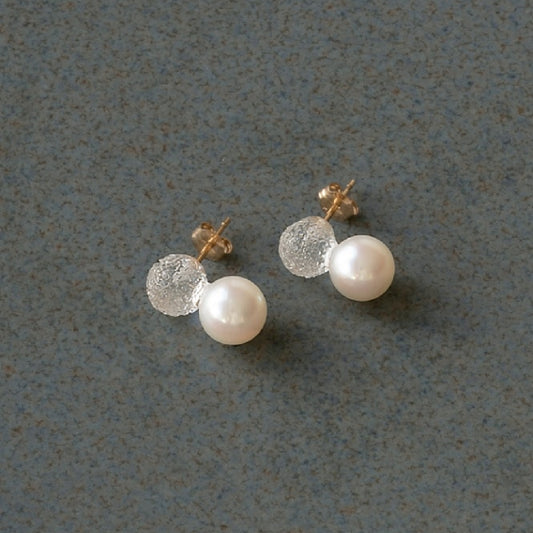 ピアス　スノーパール