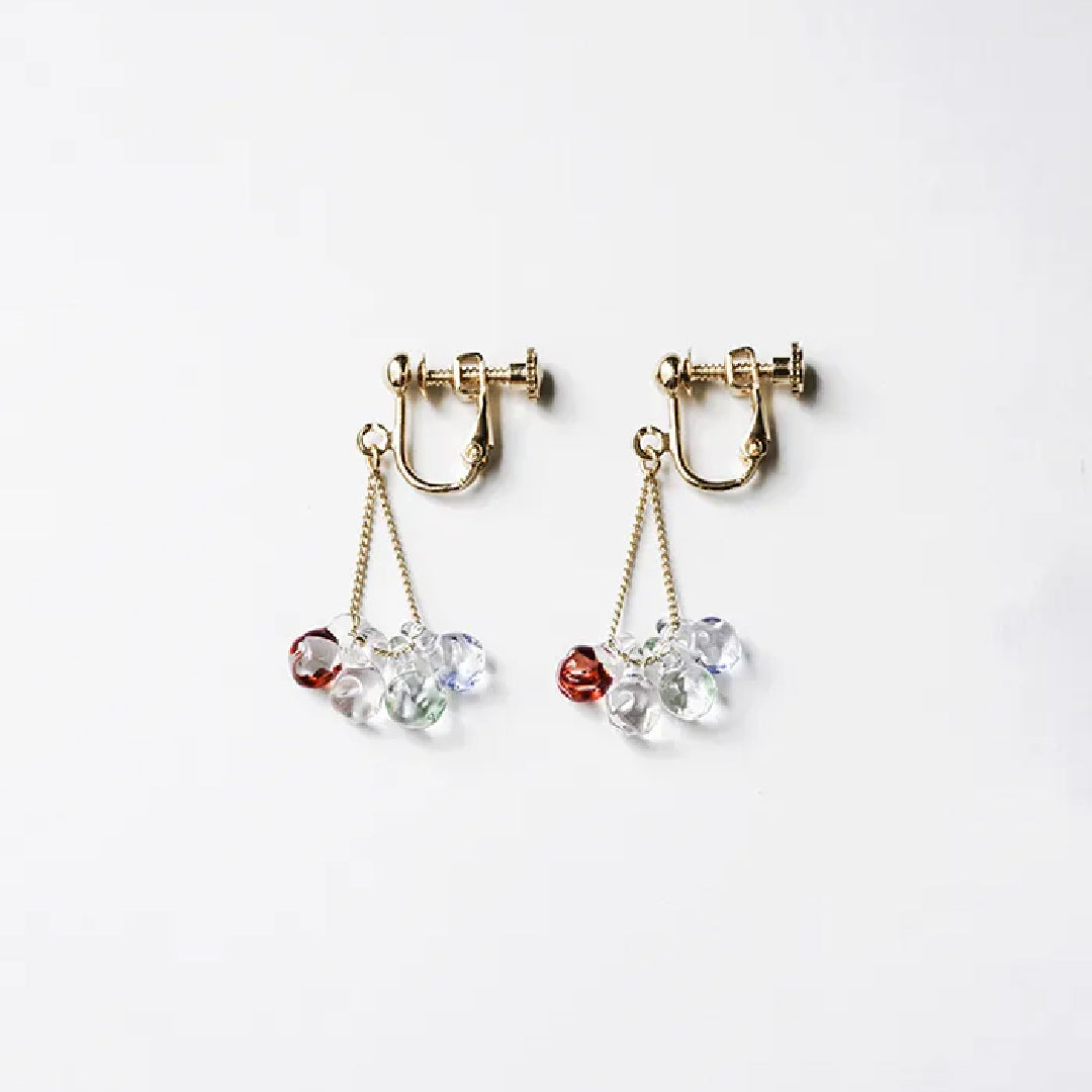 イイダ傘店 イヤリング ブルーベリー –ピアス・イヤリングなら HARIO