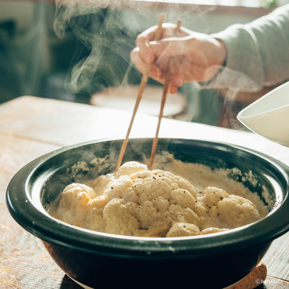 【新品未開封】HARIO フタがガラスの土鍋9号 ハリオ 日本製 ホワイト HARIO ハリオ フタがガラスの土鍋 9号 ガス火専用 ガラス蓋付き
