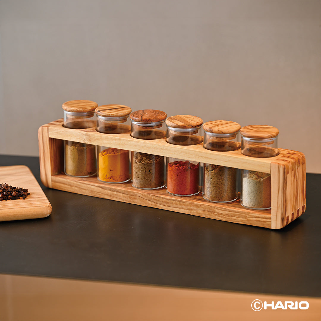 オリーブウッド スパイスストッカー6個セット – HARIO NETSHOP