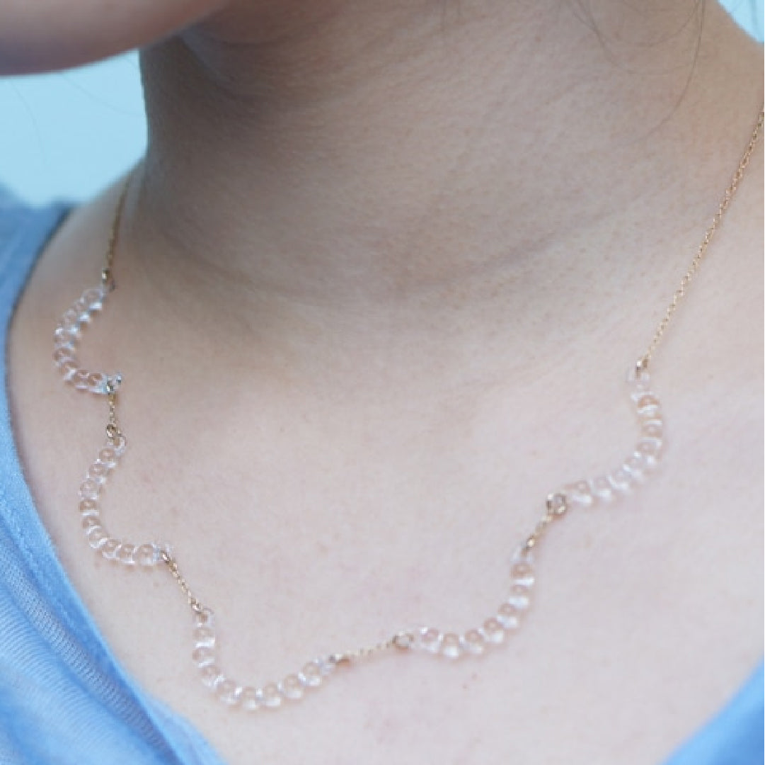 ハリオ　アールネックレス HARIO Lampwork Factory ハリオ ネックレス アール プチ