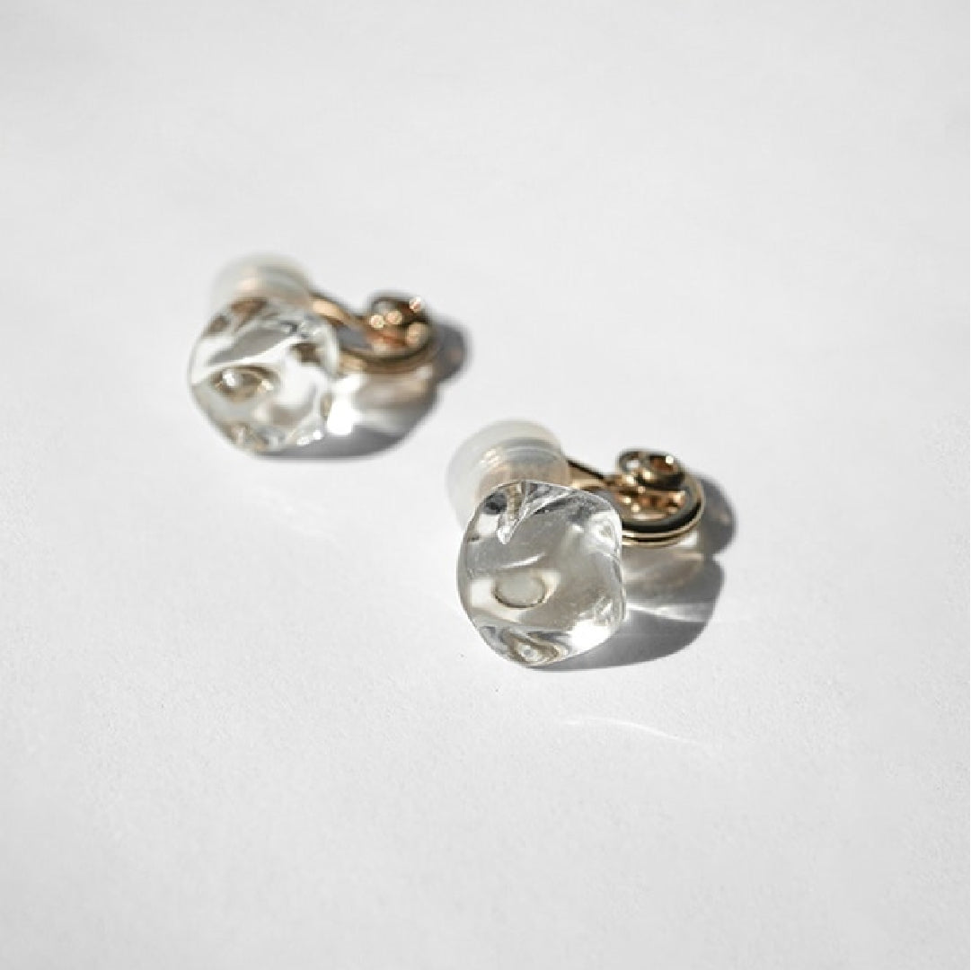 ヴィンテージ　ブローチ&イヤリング　ガラス Brooch ＆ Earrings - BAU ANTIQUES