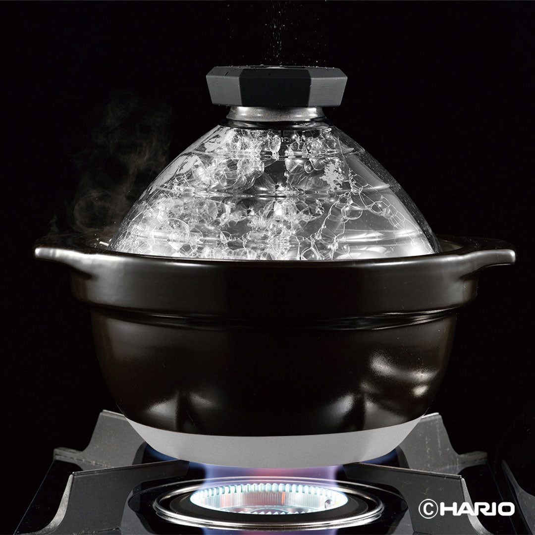 HARIO - フタがガラスのご飯釜 フタがガラスのご飯釜｜調理器具・卓上関連｜耐熱ガラスのHARIO