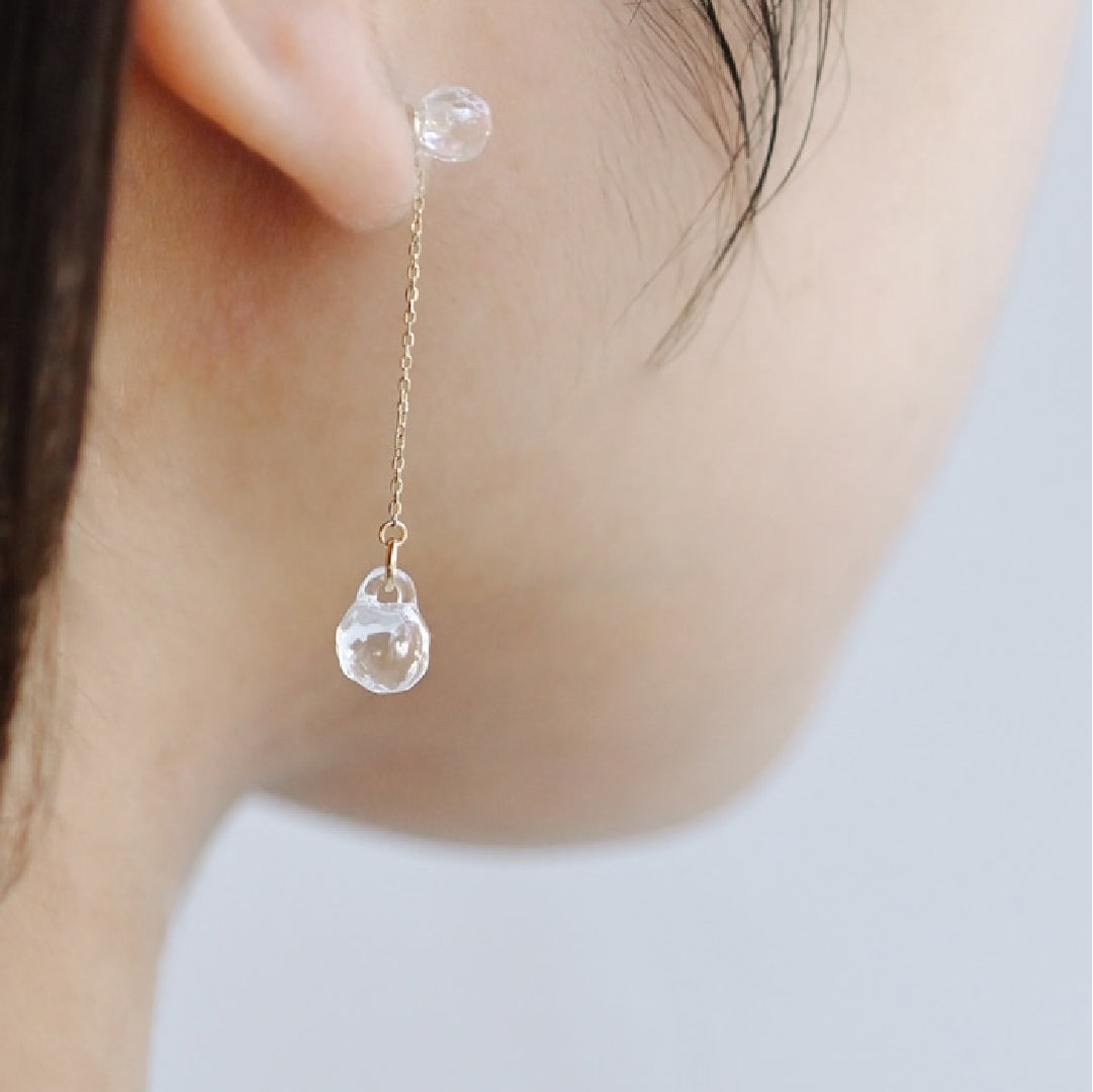 HARIO Lampwork Factory ピアス プティ K10 HARIO Lampwork Factory（ハリオランプワークファクトリー） ＼1/10-12