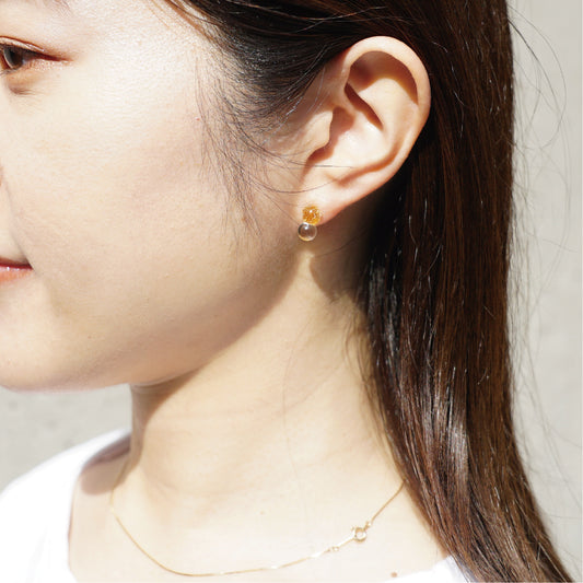 ピアス　プチクルール（イエロー）｜ HARIO NETSHOP限定
