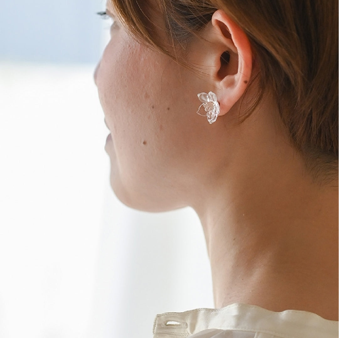 天然ベニトアイト 花形ピアス 楽天市場】【クーポンで770円】ピアス 金属アレルギー 花 フラワー 18k