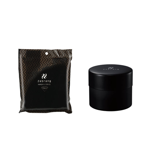 ゼブラン　コーヒーキャニスター50G＆ペーパーフィルター02セット