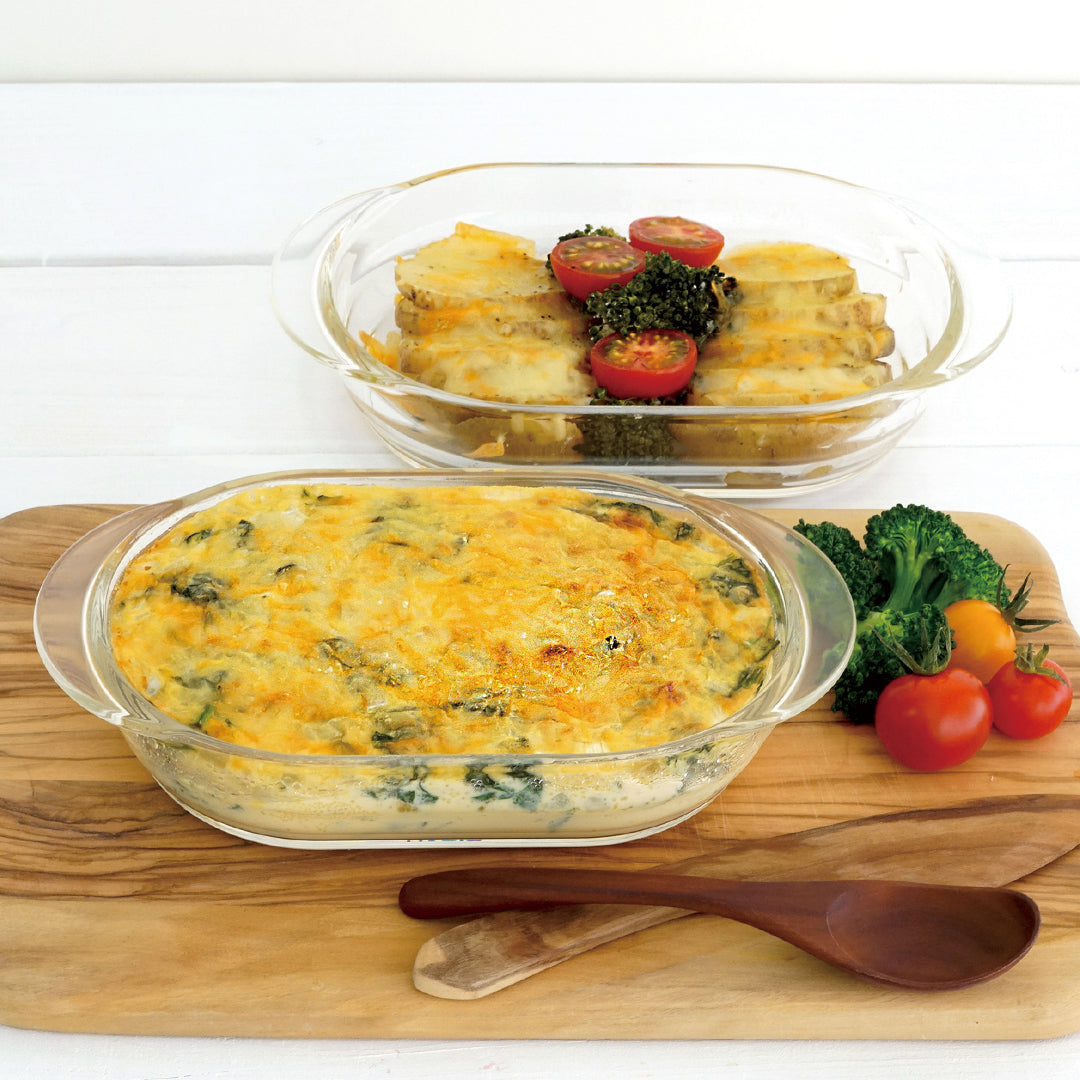 耐熱ガラス製グラタン皿2個セット – HARIO NETSHOP