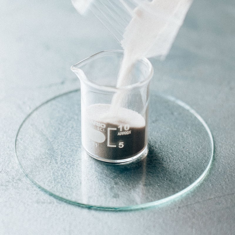 ビーカーのお香立て ガラス丸板セット