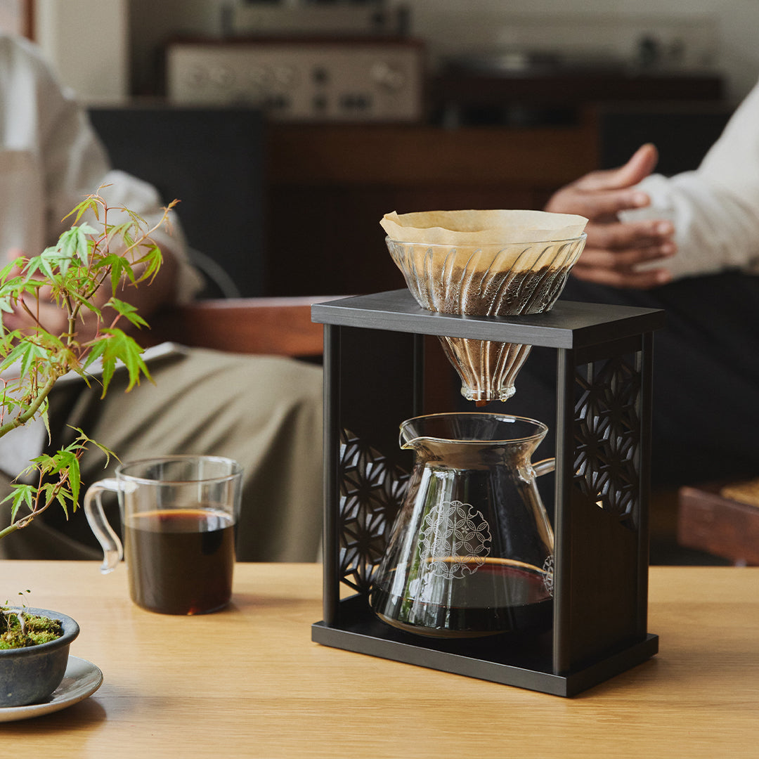 ドリップスタンドセット 麻の葉 –コーヒーセットなら HARIO NETSHOP