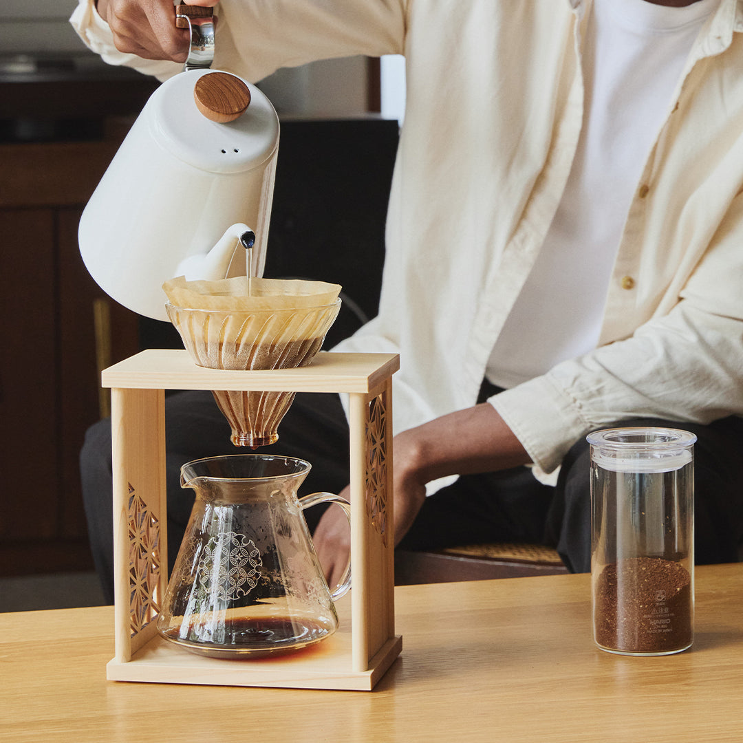 ドリップスタンドセット 麻の葉 –コーヒーセットなら HARIO NETSHOP