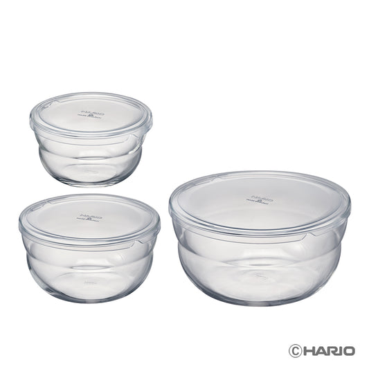 ボウルップ 耐熱ガラス保存ボウル　3個セット