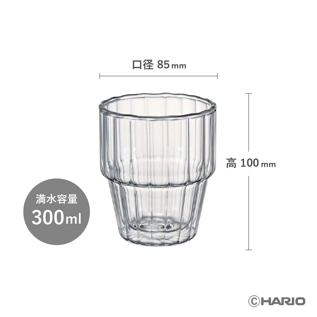 ダブルウォールスタックグラス ライン 2個セット – HARIO NETSHOP