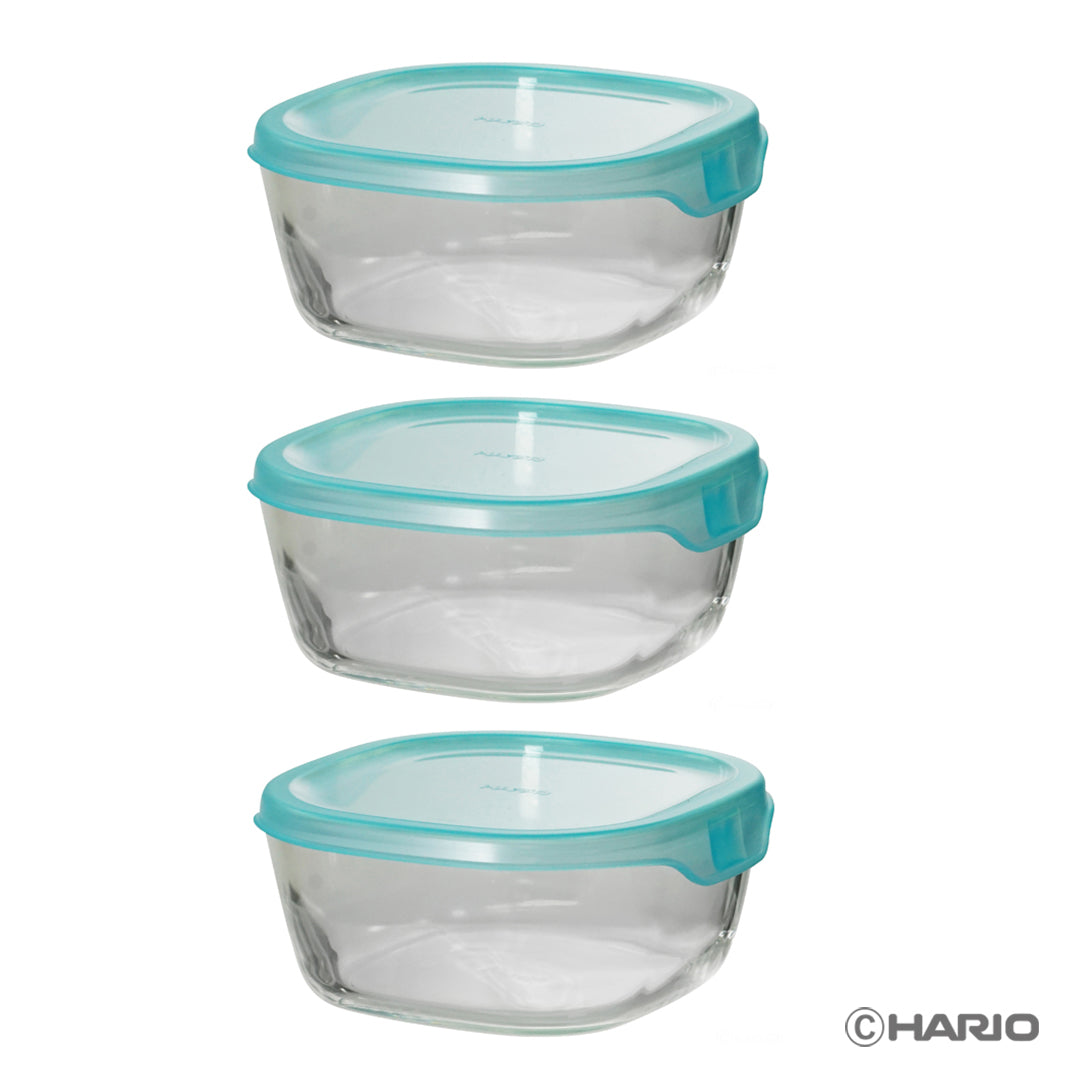Shop Japan 保存容器 10点セット 緑 耐熱ガラス製保存容器・角600 3個セット – HARIO NETSHOP