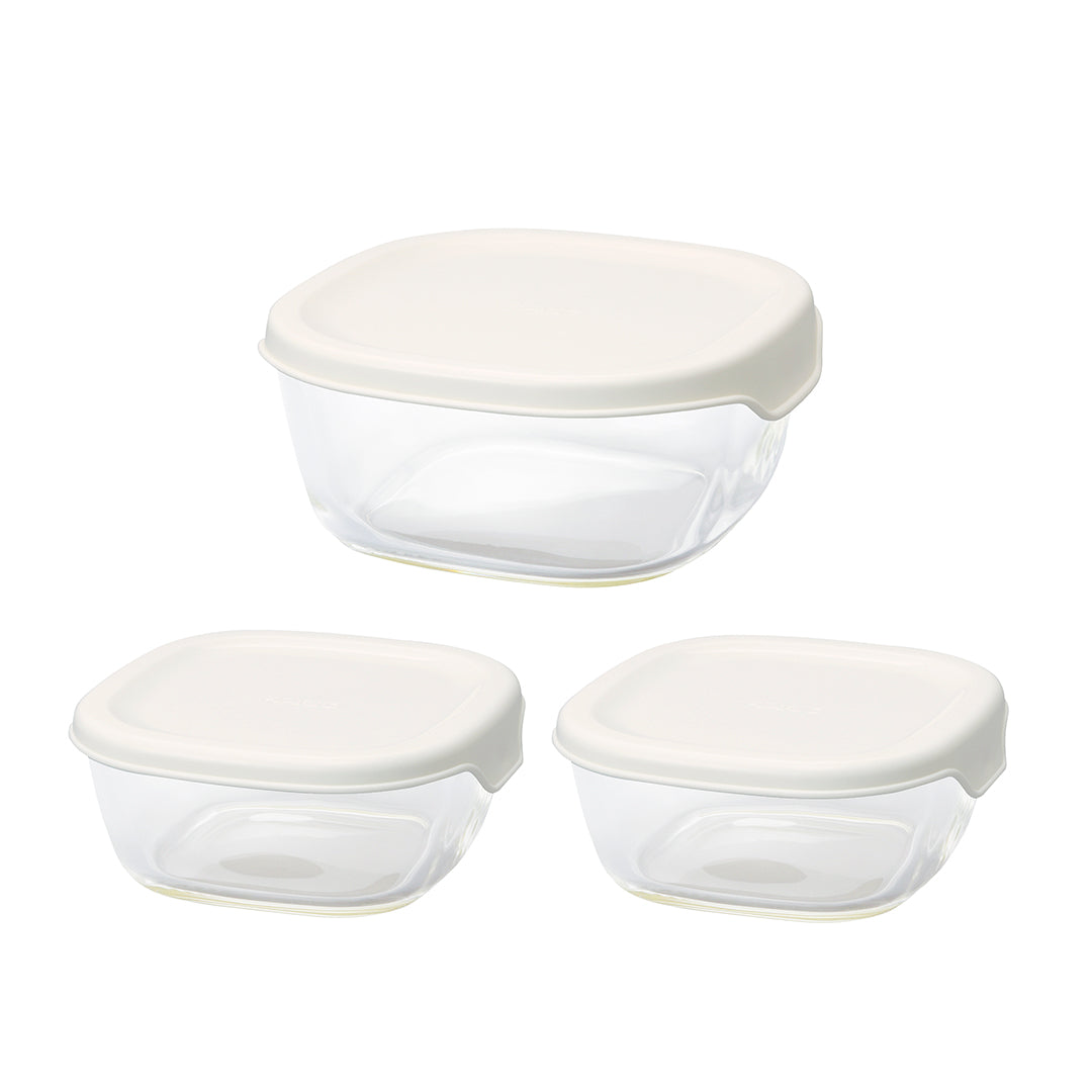 耐熱ガラス製保存容器3個セット – HARIO NETSHOP