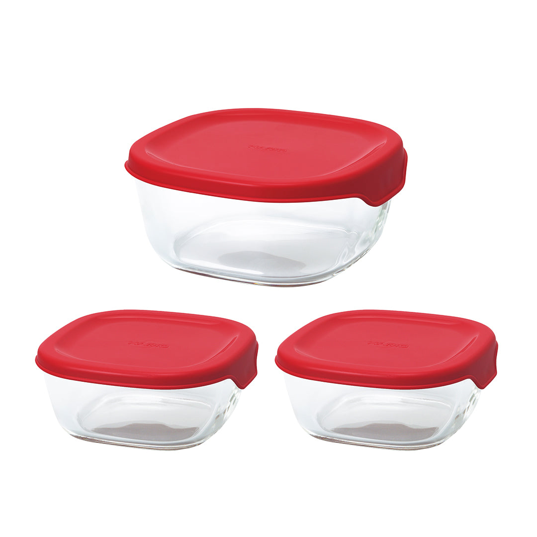耐熱ガラス製保存容器3個セット – HARIO NETSHOP