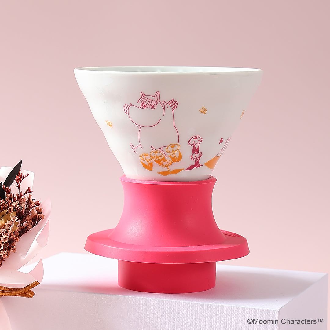 MOOMIN×HARIO Ceramic Immersion Coffee Dripper SWITCH pink