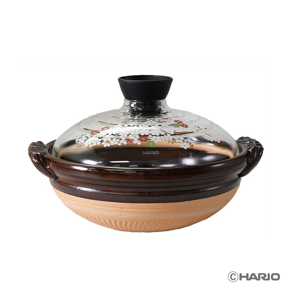 HARIO×たち吉 フタがガラスの土鍋 8号 –土鍋なら HARIO NETSHOP