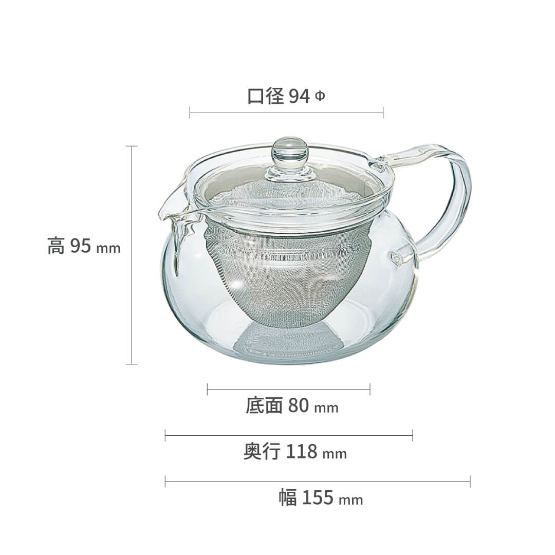 茶々丸 茶茶急須 丸 450mL –ティーポットなら HARIO NETSHOP