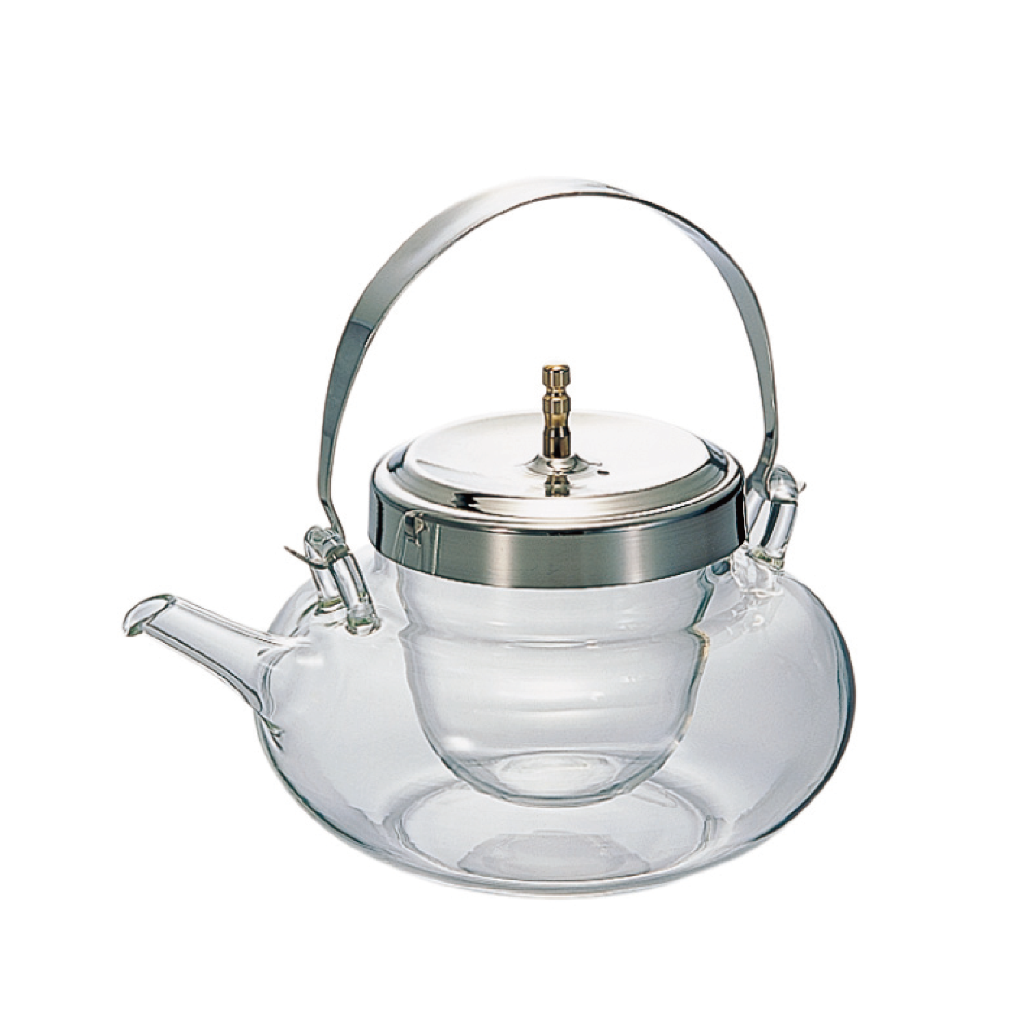 HARIO 冷酒器 丸地炉利 ゴールド HARIO ハリオ 冷酒器 グラス セット 360ml 丸地炉利 耐熱ガラス
