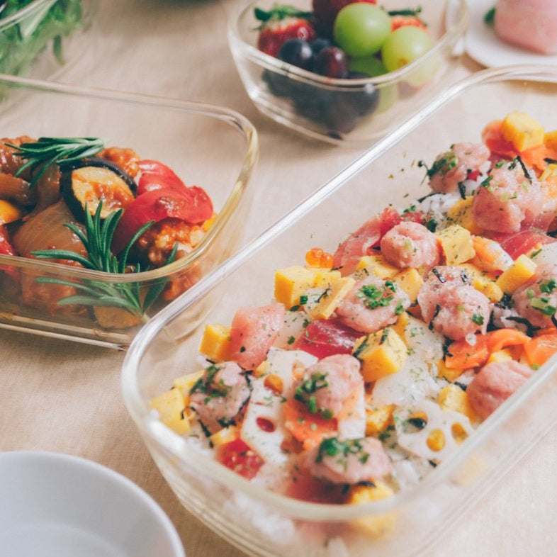 スタッキング耐熱ガラスコンテナ S 3個セット – HARIO NETSHOP