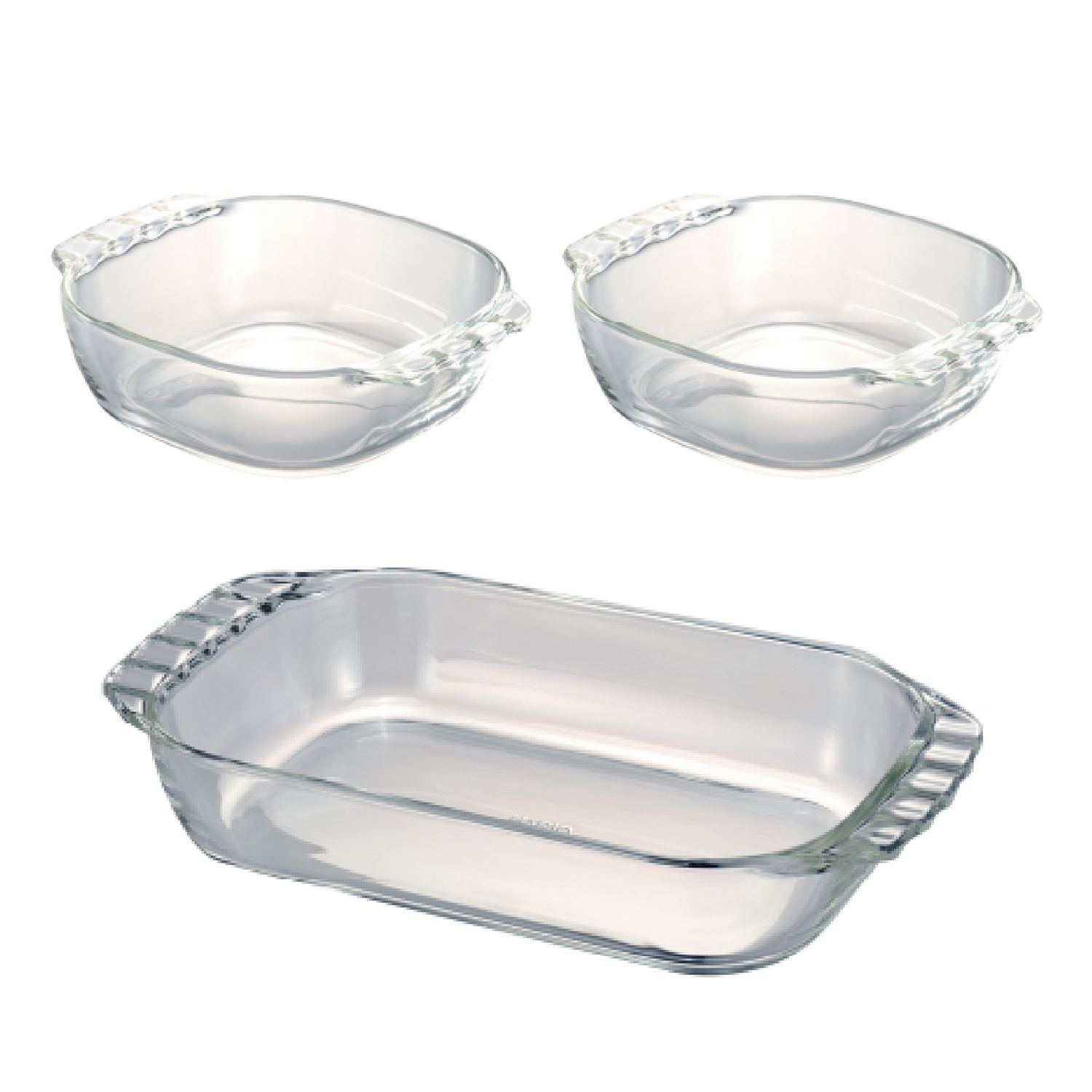 耐熱ガラス製トースター皿3個セット – HARIO NETSHOP