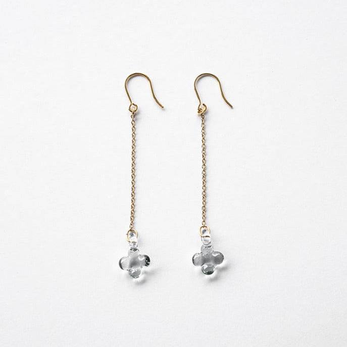 イイダ傘店 アジサイ （グレー） ピアス – HARIO NETSHOP