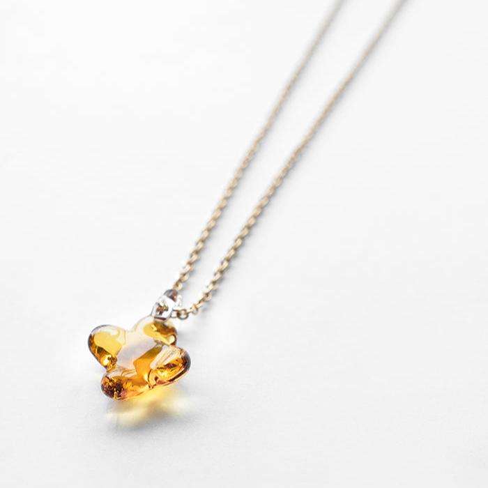 イイダ傘店 キンモクセイ （アンバー） ネックレス – HARIO NETSHOP