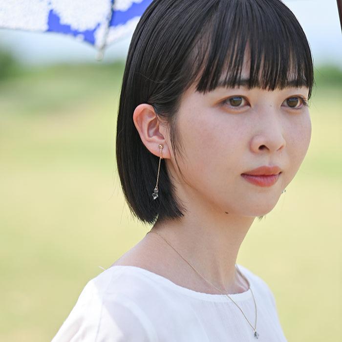 イイダ傘店 アジサイ （グレー） イヤリング – HARIO NETSHOP